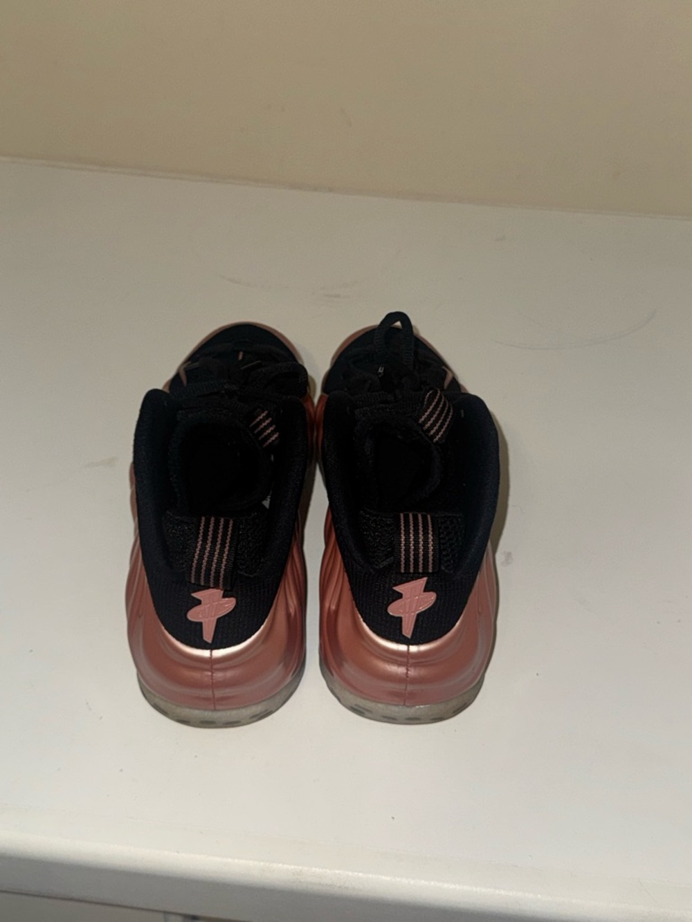 Men Rose Gold and Black Athletic Sneakers